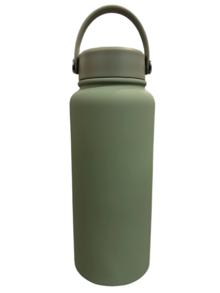 1L Stainless Steel Water Bottle Green