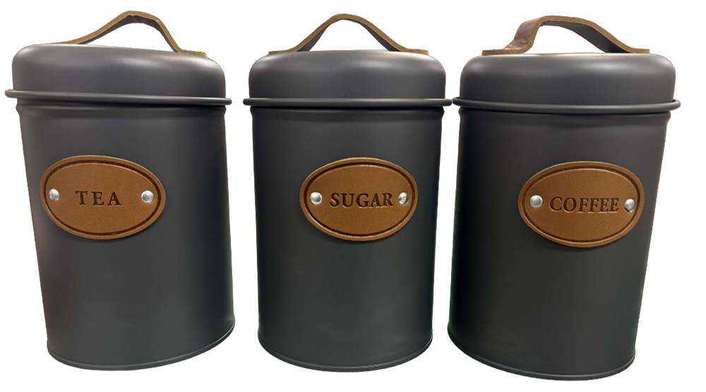 Maison Canisters Set of 3 Grey