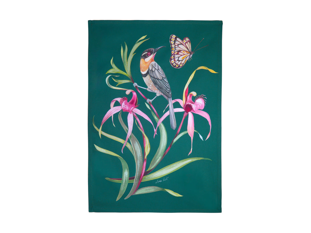 Maxwell and Williams Lyric Tea Towel 50x70cm Spinebill Honeyeater 100% Cotton Eloise Short
