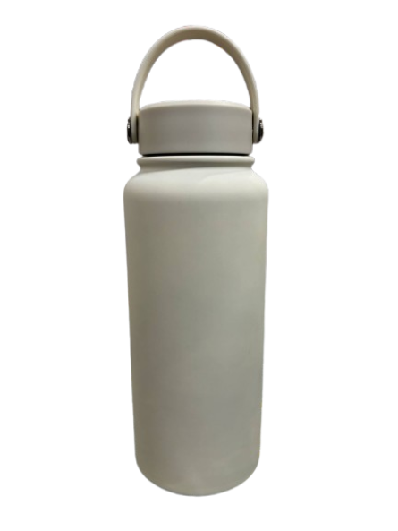 1L Stainless Steel Water Bottle Cream