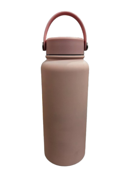1L Stainless Steel Water Bottle Pink