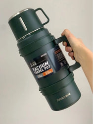 2.0L Vacuum Flask Green, hot 24 hours cold 24 hours