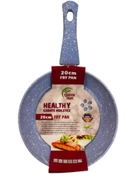 20cm Granite Non-Stick Frypan Blue
Blue with White Granite look
Soft Touch Handle
