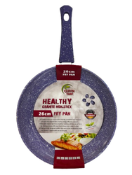 26cm Granite Non Stick Frypan Purple and white granite look
