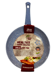 28cm Granite Non-Stick Frypan  Sky Blue with white speckle look