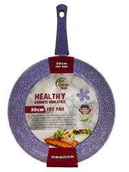 30cm Granite Non-Stick Frypan Purple with white speckle