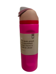 700ml Stainless Steel Water Bottle Pink Leak Proof, Insulated and built in straw