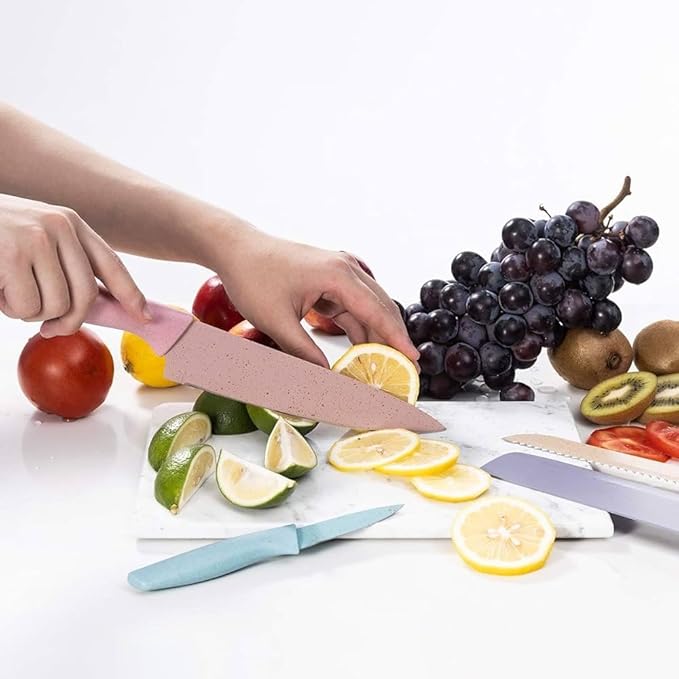 Evryealth Pastel Kitchen Knives