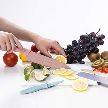 Evryealth Pastel Kitchen Knives