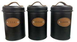 Maison Canisters Set of 3 Black