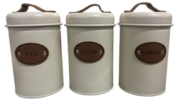 Maison Canisters Set of 3 Cream