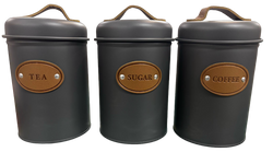 Maison Canisters Set of 3 Grey