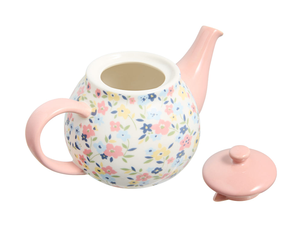 Maxwell Williams Pink Floral 650ml Teapot Lid Off