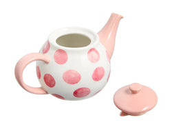 Maxwell Williams Pink Spots 650ml Teapot Lid Off