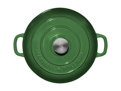 Maxwell and Williams Cast Iron 27cm 3.3L Brasier English Racing Green Lid 