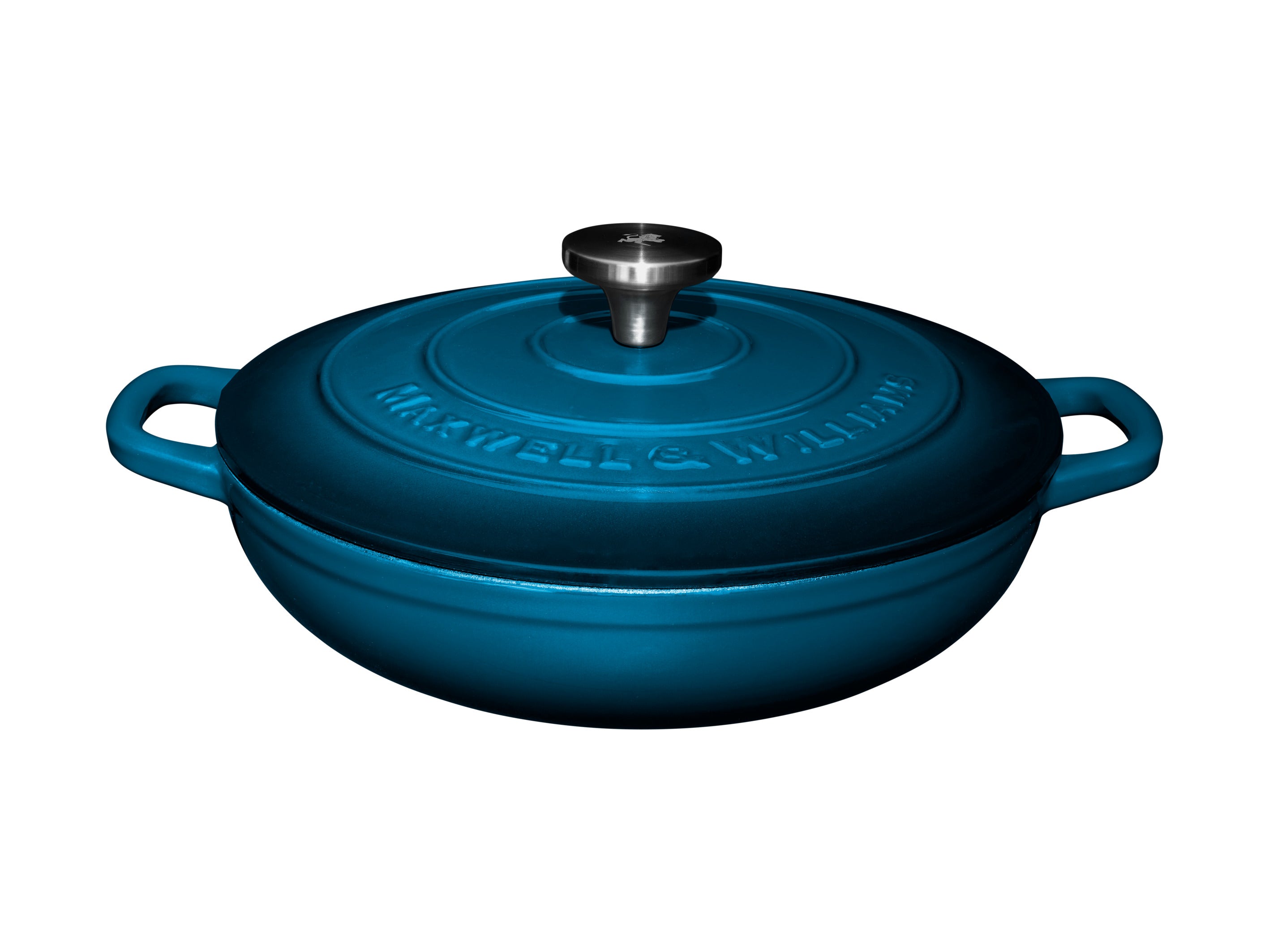 Maxwell and Williams Cast Iron 27cm 3.3L Brasier Midnight Blue