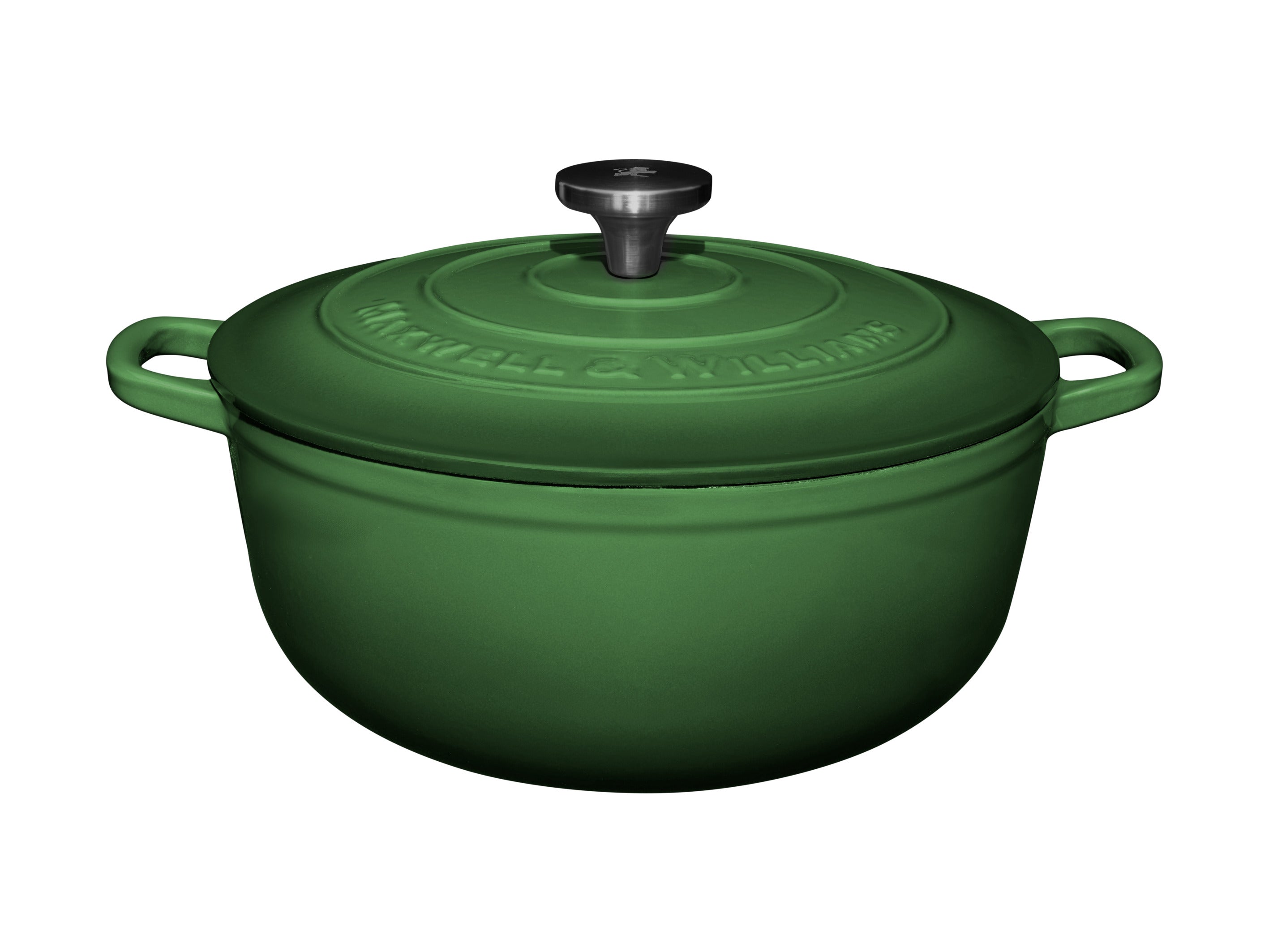 Maxwell and Williams Cast Iron 28cm 6.2L Casserole English Racing Green