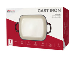 Maxwell and Williams Cast Iron 28cm x 21cm Roaster Merlot Gift Box 