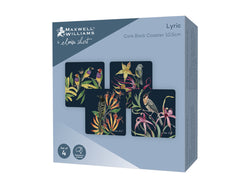 Maxwell and Williams Lyric Cork Back Coaster Set of 4 Gift Boxed