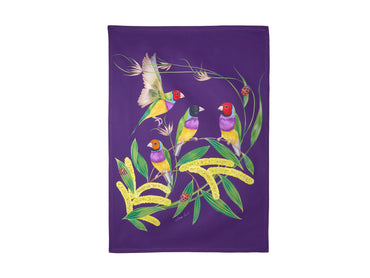 Maxwell and Williams Lyric Tea Towel 50x70cm Gouldian Finch Eloise Short 
100% Cotton 