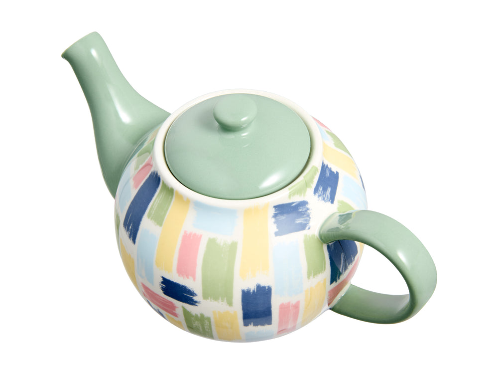 Maxwell and Williams Olde English 1.1L Teapot Brush Strokes Handle 