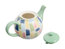 Maxwell and Williams Olde English 1.1L Teapot Brush Strokes Lid Off 