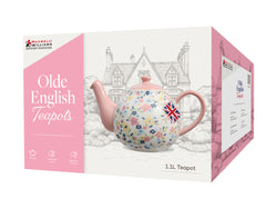 Maxwell and Williams Olde English 1.1L Teapot Pink Floral Gift Boxed