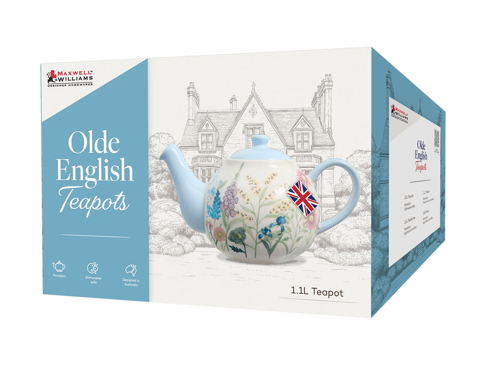 Maxwell and Williams Olde English 1.1L Teapot Spring Floral Gift Boxed 