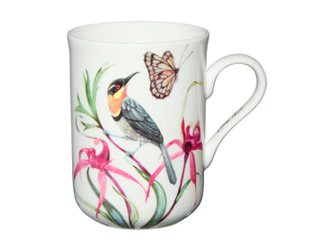 Maxwell and Williams Short Mug 330ml Spinebill Honeyeater Fine Bone China 
