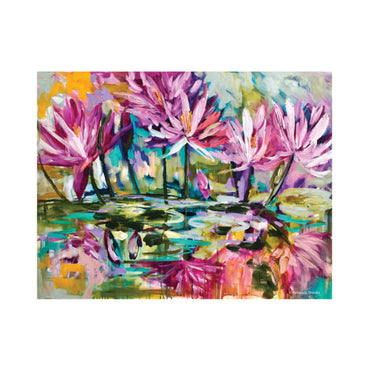 Pink Coloured Water Lilly Placemats Set of 4 