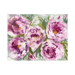 Pink peony Cork backed placemats set of 4 