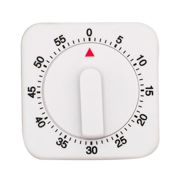 Avanti 60 Minute Mechanical Timer
square watch face 