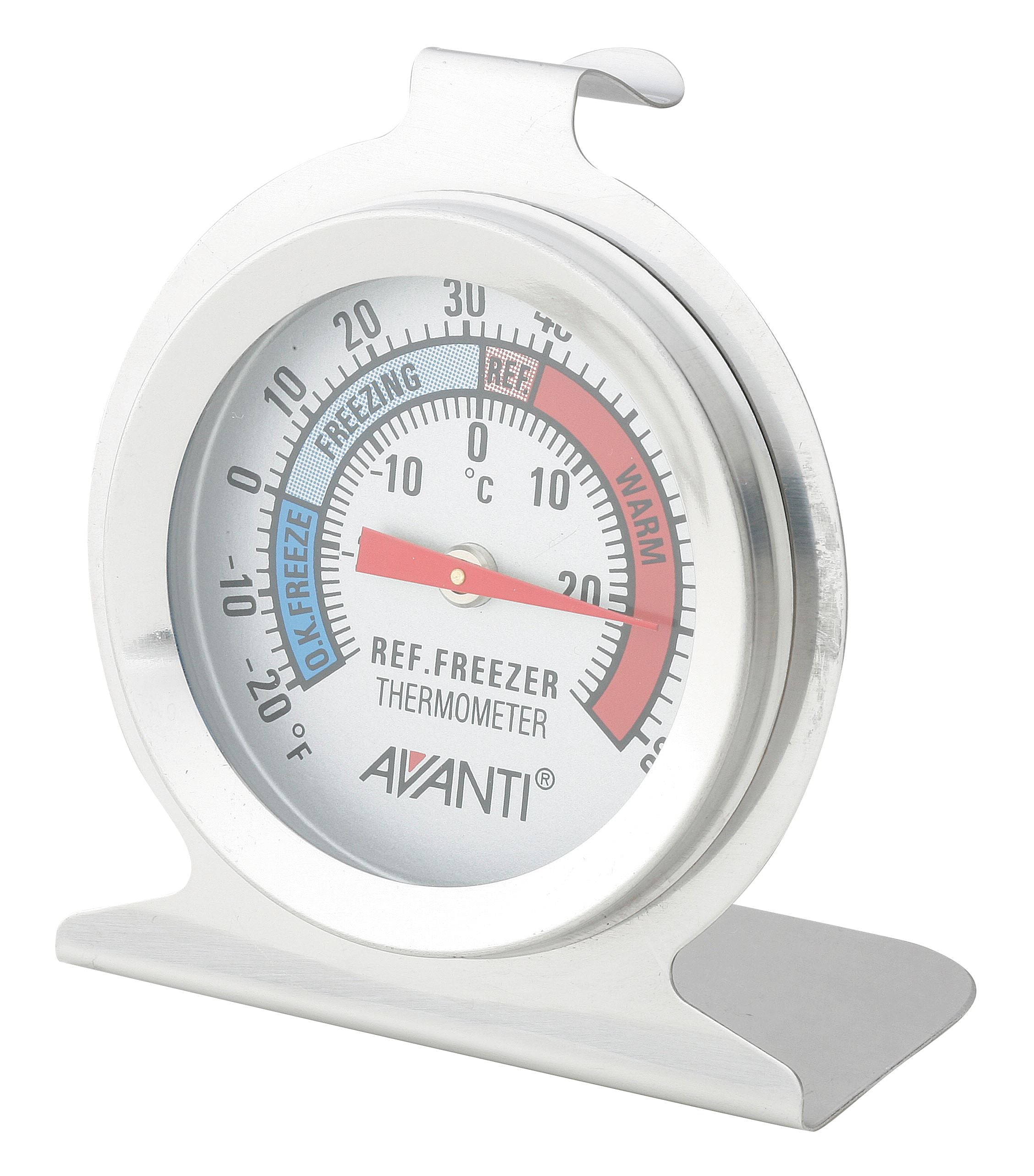 Avanti Fridge/Freezer Thermometer
round with freeze and warm temperatures