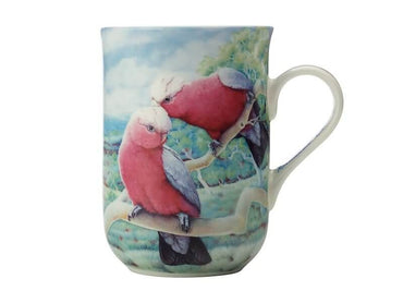 Birds of Australia 10 year Anniversary Mug 300ML Galah
Pink and grey birds on branch 