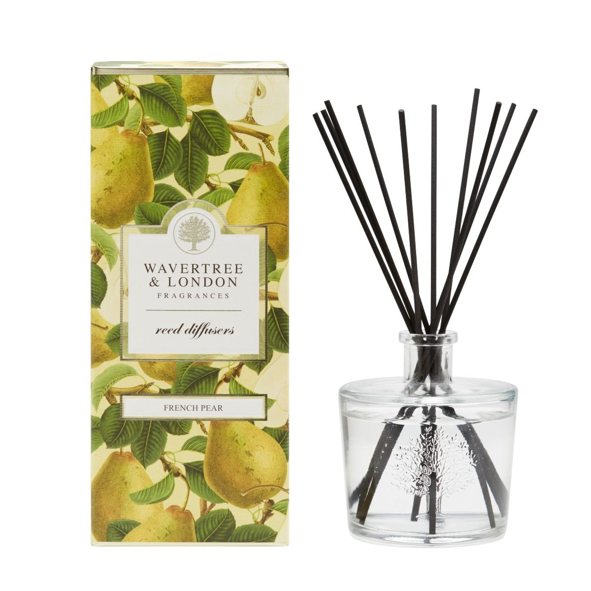 Wavertree and London French Pear Diffuser
glass bottle, reed sticks 